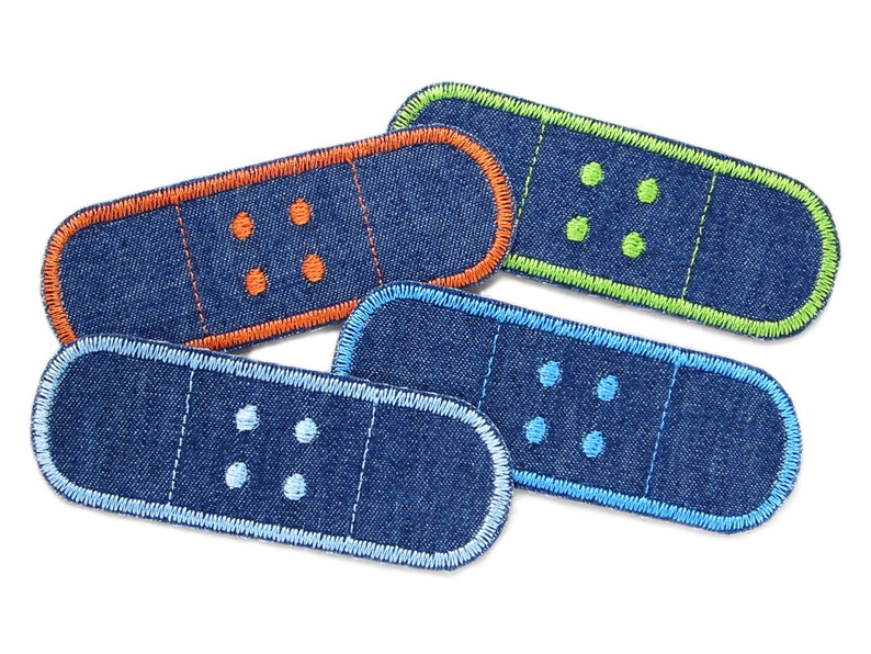 4er Set Jeans Hosenpflaster Hosenflicken Flicken zum ...