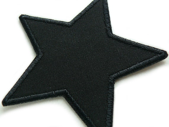 Star Black Iron-on Patch, 10 Cm, Canvas Patch Star, Trouser Patch, Knee  Patch to Iron On 