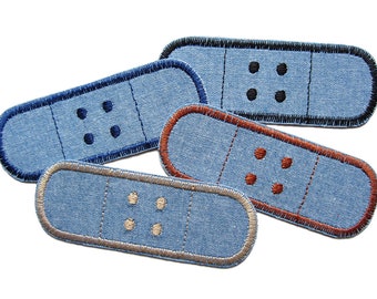 Set of 4 jeans trouser patch patches patches patches to iron on