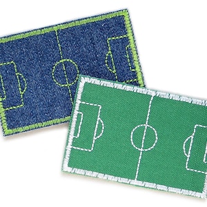 Parche termoadhesivo de campo de fútbol, 7 cm, campo de fútbol termoadhesivo, parche termoadhesivo fútbol, regalo para fanáticos del fútbol