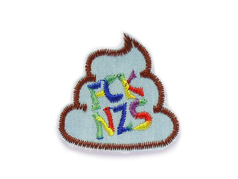 Patch - Fck Nzs - Iron-on patch, 4.5 cm, Iron-on statement accessory image 2