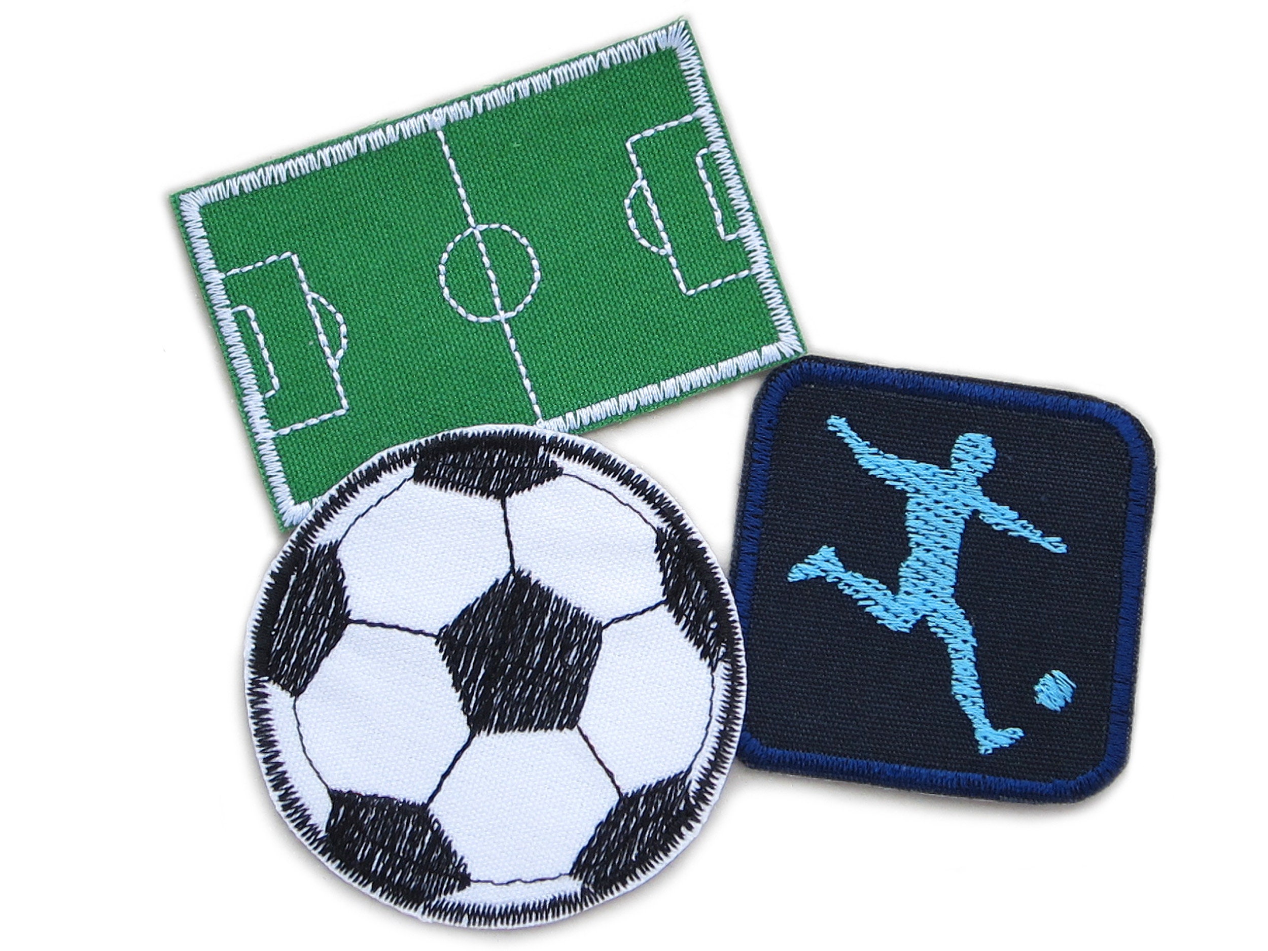Set 3 Football Iron-on Patches, Football Patches Iron-on Transfers for  Children 