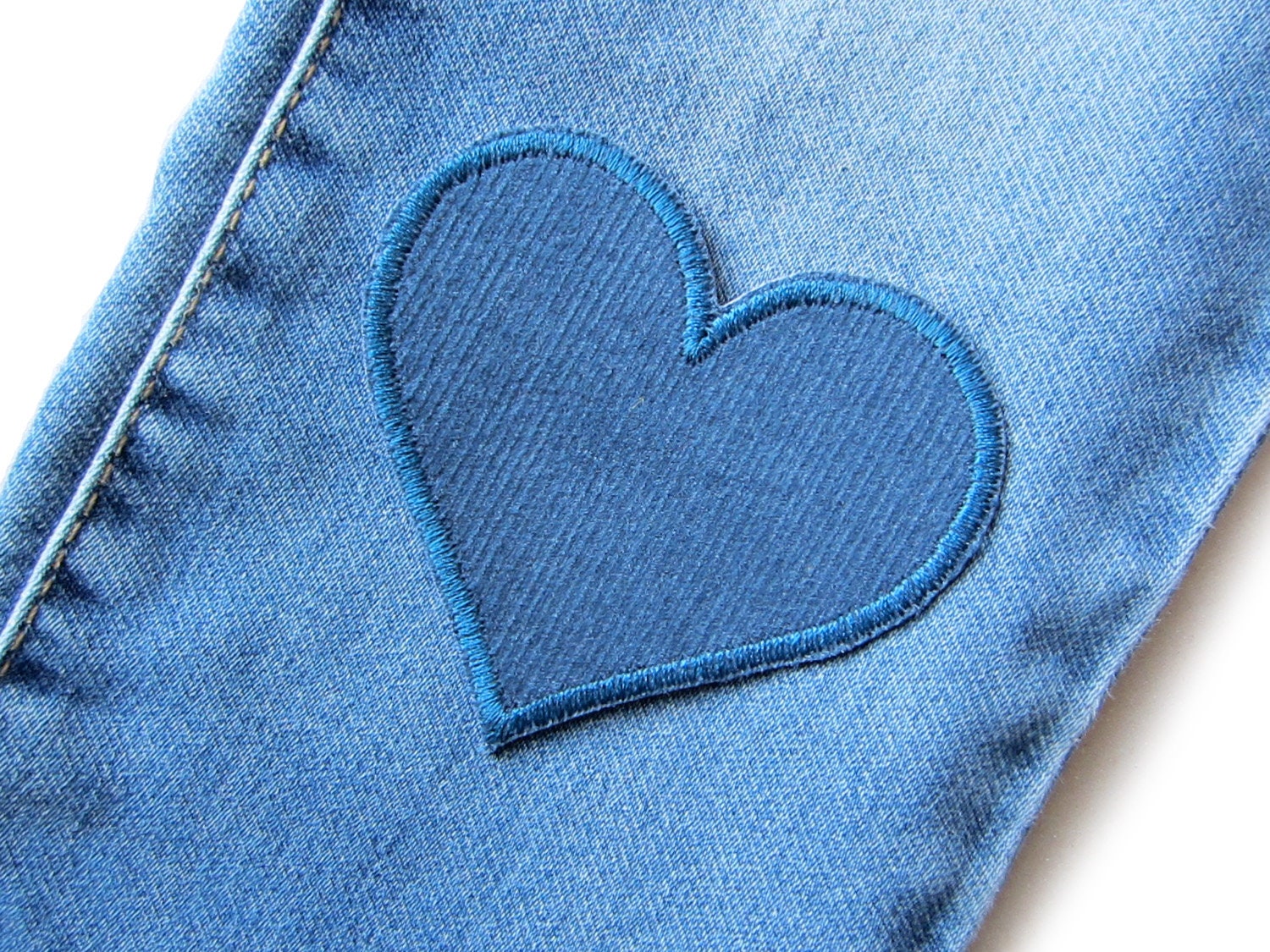 Set of 2 Corduroy Patches Heart Red, 8.5 X 8 Cm, Heart Patches for Corduroy  Trousers, Ironing Pictures for Children 