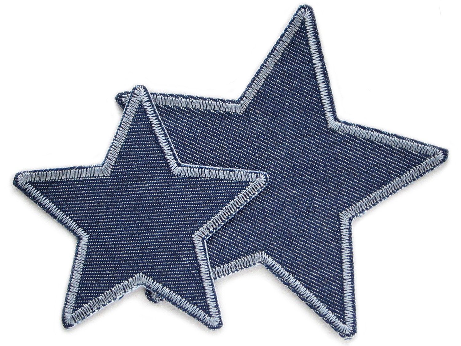 Star Jeans Patch Set of 2, Star Patch, Iron-on Patch Children/Adults,  Trouser Patch
