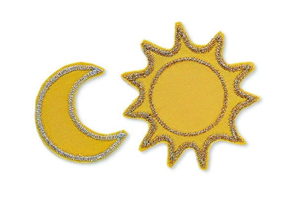 Bügelbild 3 Eheringe 6 Cm – Glitzer Gold Aufbügler Für Textilien, Made In Austria