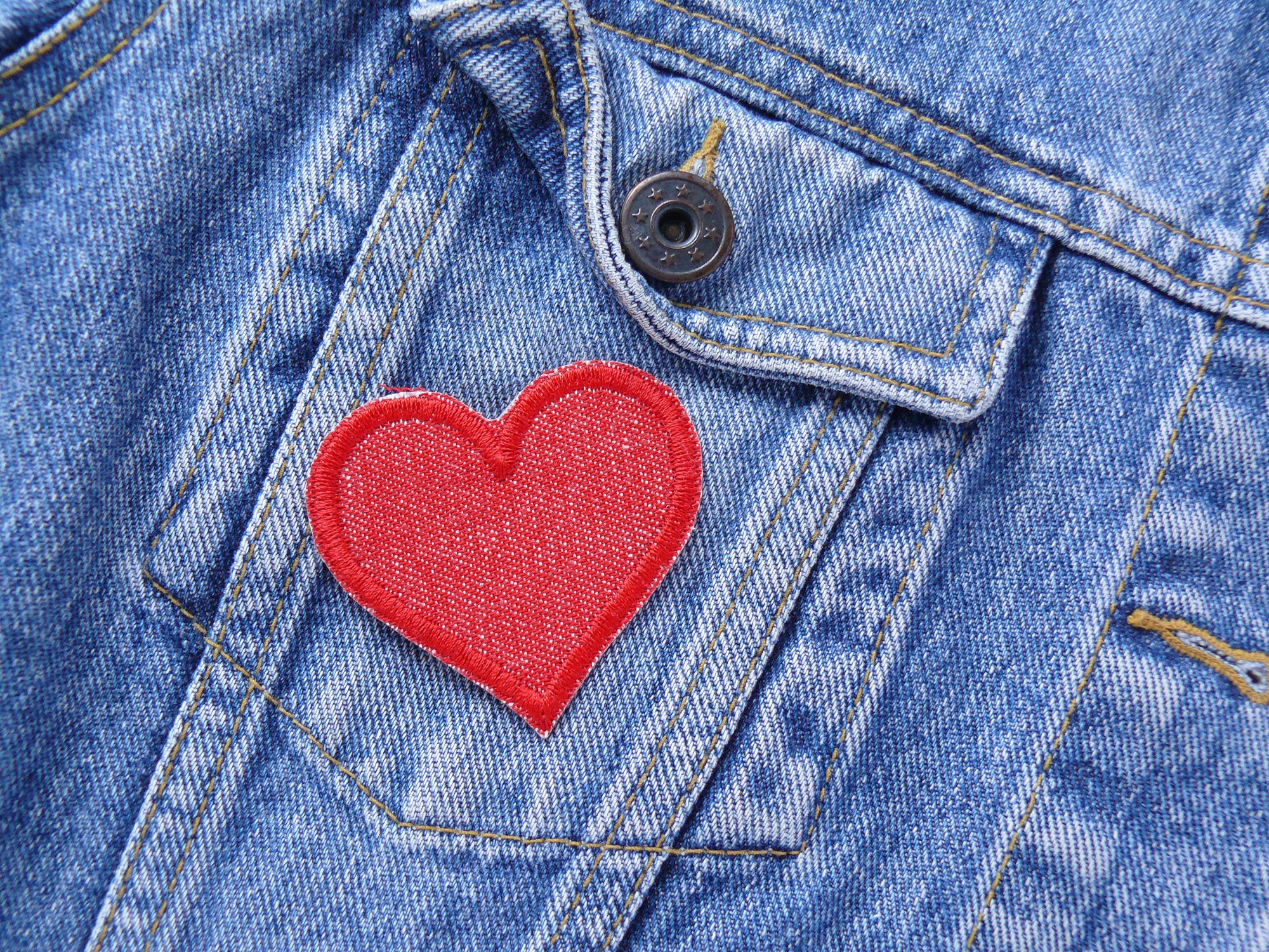 AMERI/HEART PATCH DAMAGE DENIM PANTS新品♡ HEART PATCH DAMAGE DENIM PANTS
