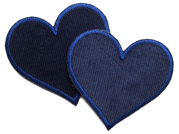 2 Flicken Set 3€//Stück Dunkelblau Cord Knieflicken Aufnäher