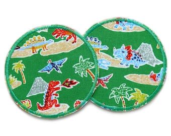 2 patches dinosaur patching, 8 cm, dino trouser patches for ironing for children