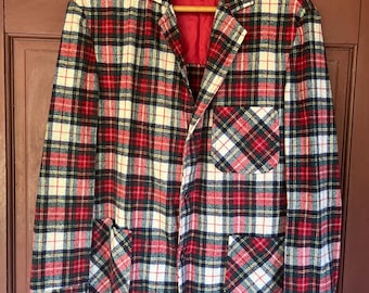 Kurtka męska Vintage Pendleton Virgin Wool Stewart Tartan