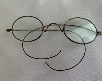 Vintage Spectacles, Antique Reading Glasses, Wire Rimmed Spectacles