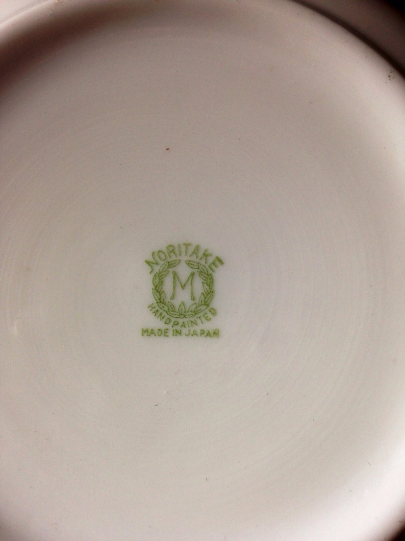 Dogwood Mid Century Vintage Noritake Hand Painted Blossom Flower Porcelain Bowl