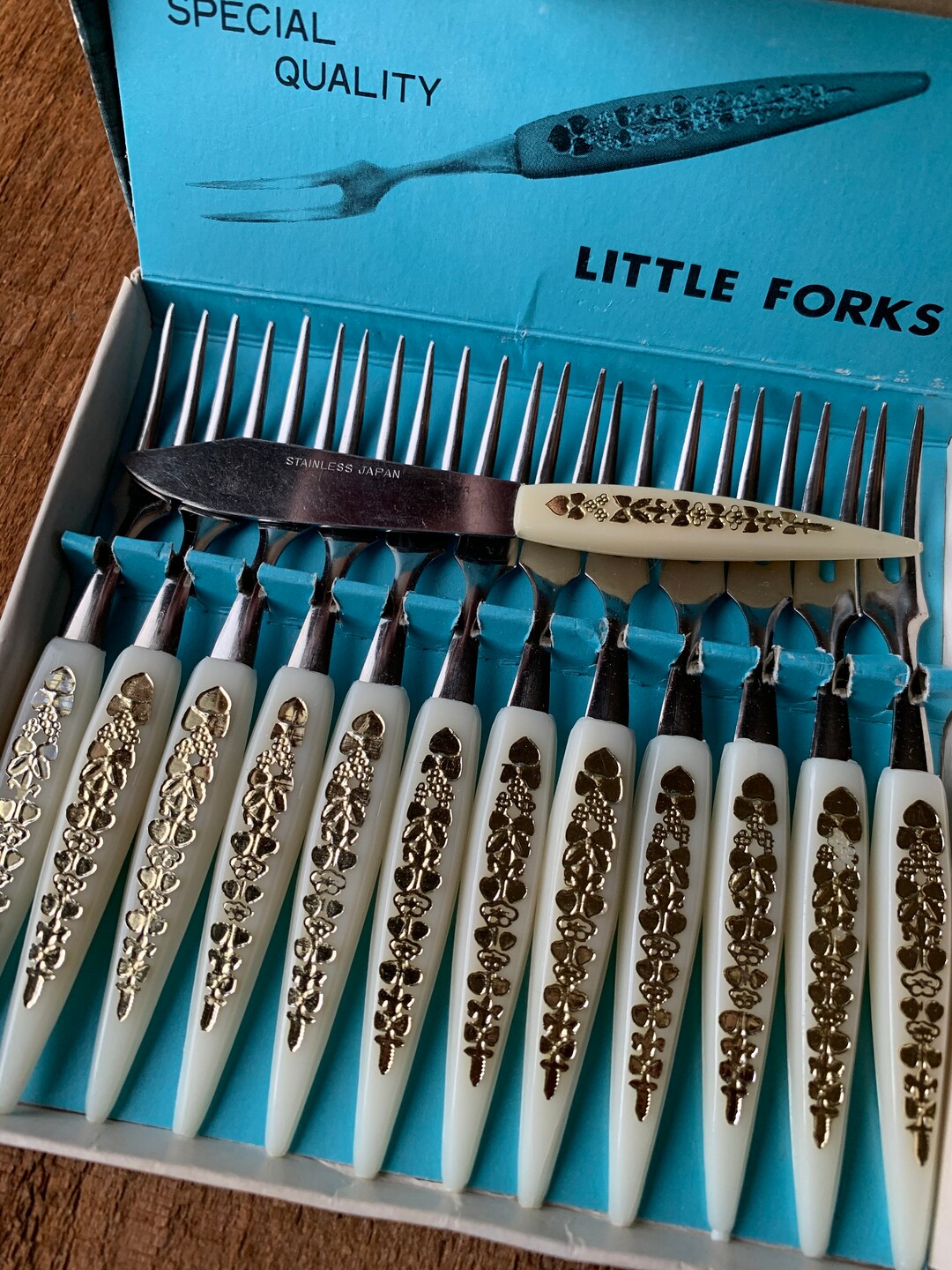 Retro Stainless Steel Relish Forks, Vintage Relish Fork Set, Original Box Set Etsy
