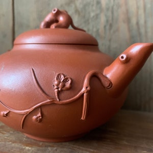 Collectible Chinese Teapot, Yixing Teapot, 11 Ounce Pot, Cherry Blossoms