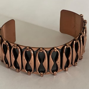 Vintage Copper Bracelet, Renoir Stamped Fashion Bangle