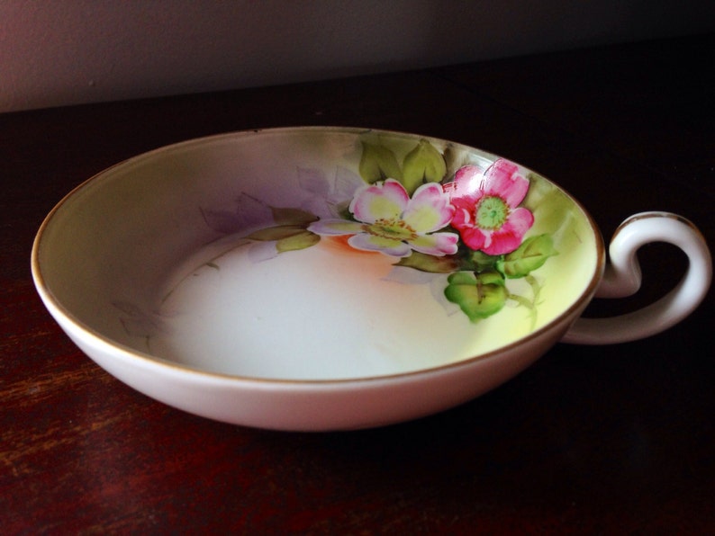 Dogwood Mid Century Vintage Noritake Hand Painted Blossom Flower Porcelain Bowl