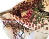 Shawl window with flowers