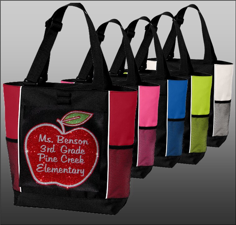 Download Teacher Tote Bag with Personalized Name Grade and School ...