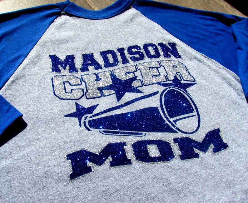 Cheer Mom Shirt Raglan Jersey Style With Your Team Name & Etsy