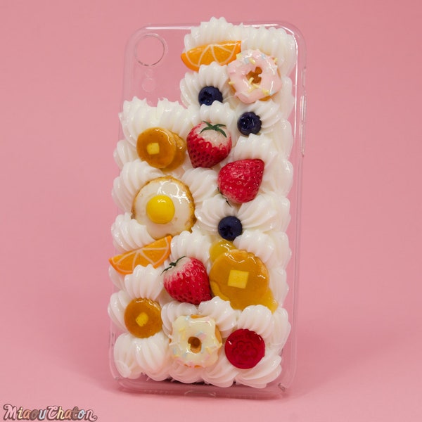 Vorgefertigt: iPhone XR - Breakfast Foodie Sweets Decoden Cake Phone Case