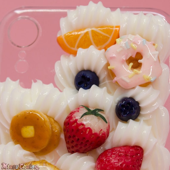 iPhoneアクセサリー cake Pre-made: iPhone XR - Breakfast Foodie Sweets Decoden Cake