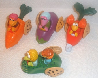 McDonald's 1988 Fraggle Rock Set / 4 Piece Set / Many Extras / Jim Hanson Creation / Collectible Item / Toys & Games / Gift Item /