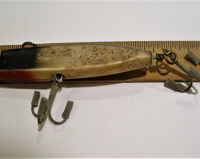 Vintage Creek Chub Lure / 1800 Wiggle Diver Lure / Issued 1963 to 1978