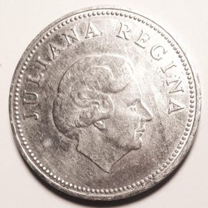 1978 Netherlands Antilles Coin / Vintage Large Silver Coin / 10 Gulden in MS Condition / Collectible Silver Coin / Great Gift Item