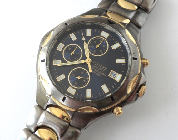 Men's Citizen Wrist Watch / Quartz Date Chronogra… - image 1