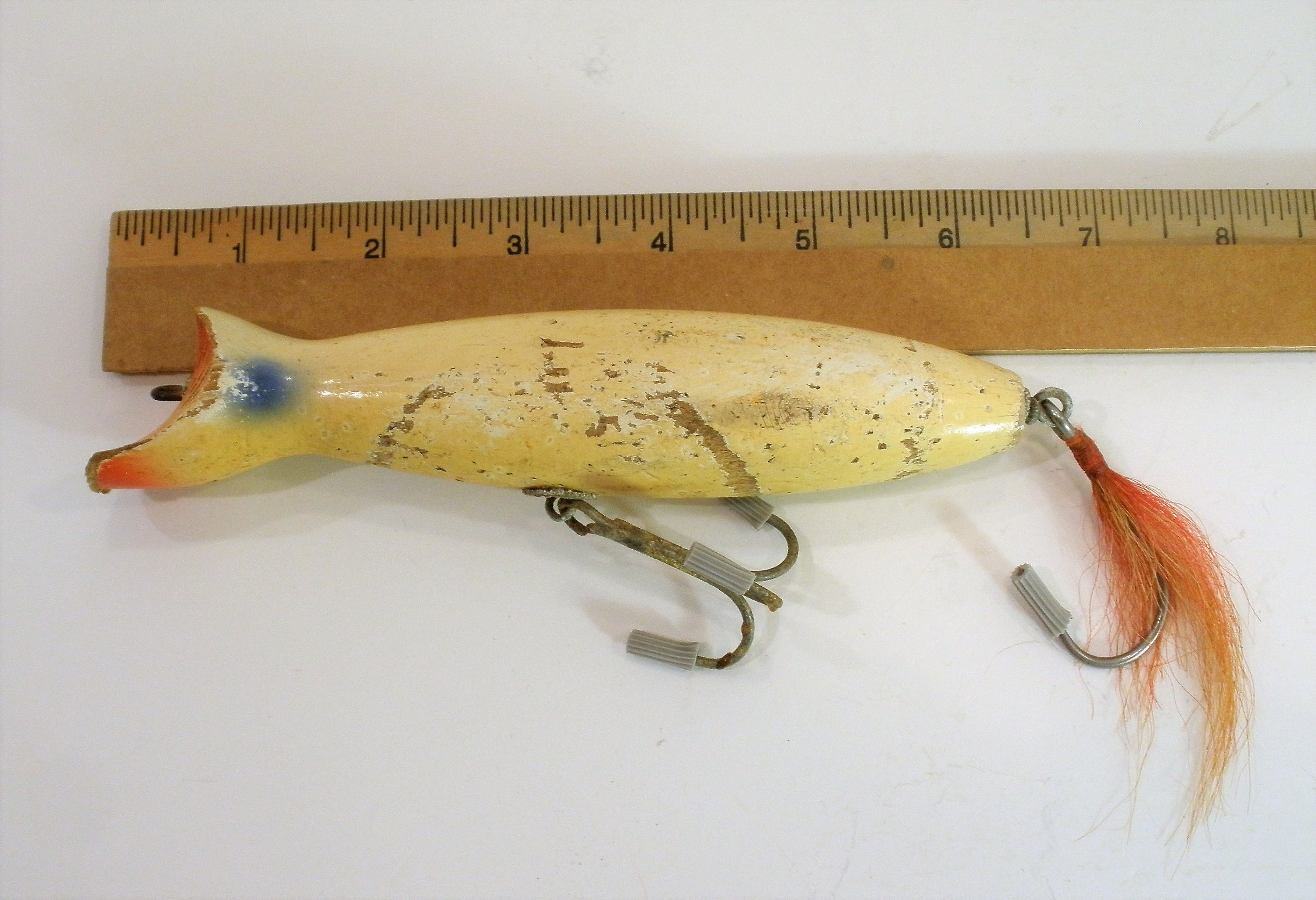 Vintage Salt Water Lure / Stan Gibbs Surf Striper Lure / Wood Lure / All  Original / 2 Barb Hooks / Very Collectible / Great Gift Item 