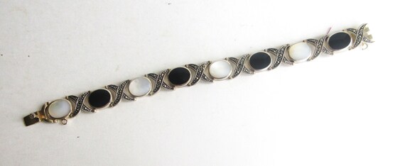 9 Sterling Silver Bracelets / All Different / Gua… - image 5