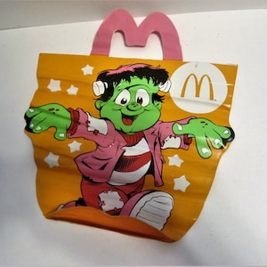 McDonald&#39;s 1991 Halloween Bags / McBoo Monster Trick or Treat Bag / Issued in Oct. 1991 / Condition Like New / Collectible / Great Gift Item
