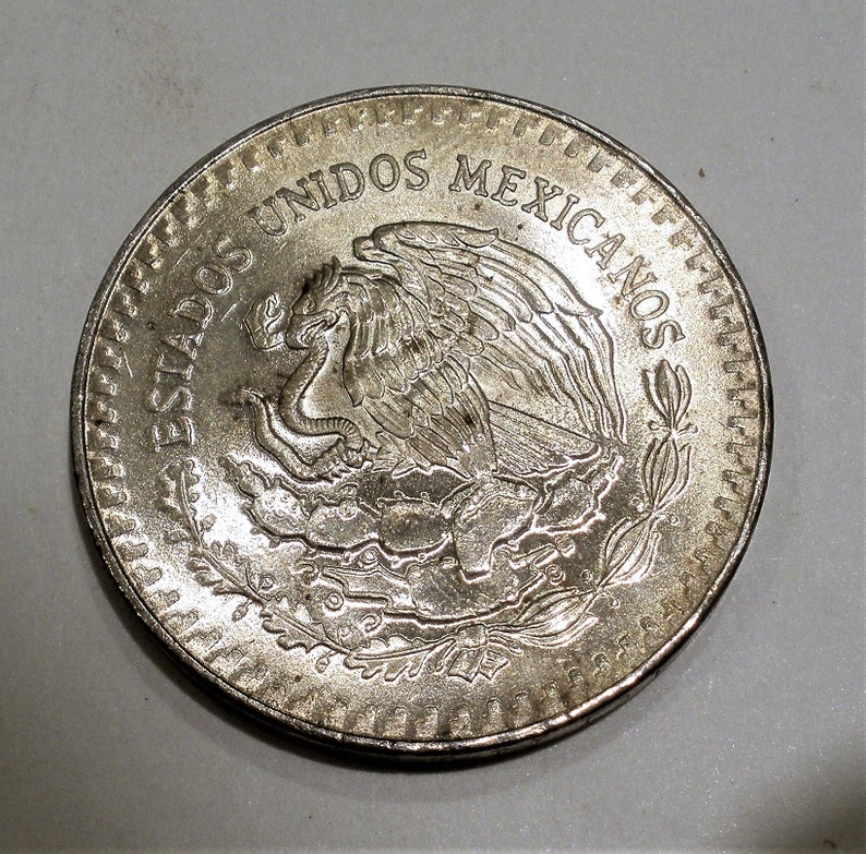 1985 Mexican Silver Coin / One Troy .999 Silver / 1 Onza / | Etsy