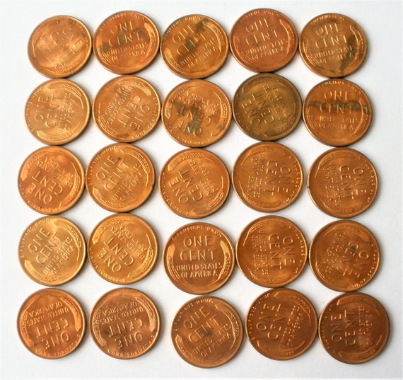 Rafflesia Arnoldi negativo Muñeco de peluche 25 Lincoln Wheat Cent / Todas las monedas 1955 S 1/2 Roll - Etsy España