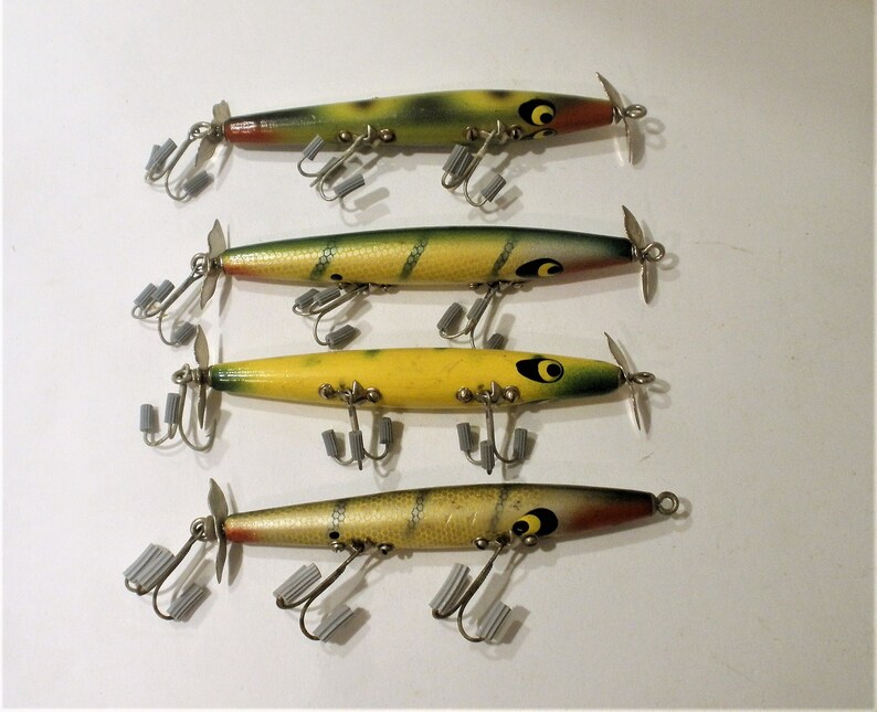 4 Vintage Devil Horse Lures / by Smithwick Bait Company
