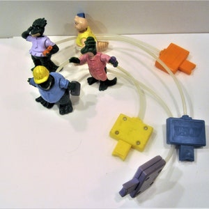 McDonald&#39;s 1993 Dino-Motion Dinosaurs  / 4 of 6 Piece Set / Plus Many Other Pieces / Very Clean / Issued 1993 / Collectible /  Gift Items
