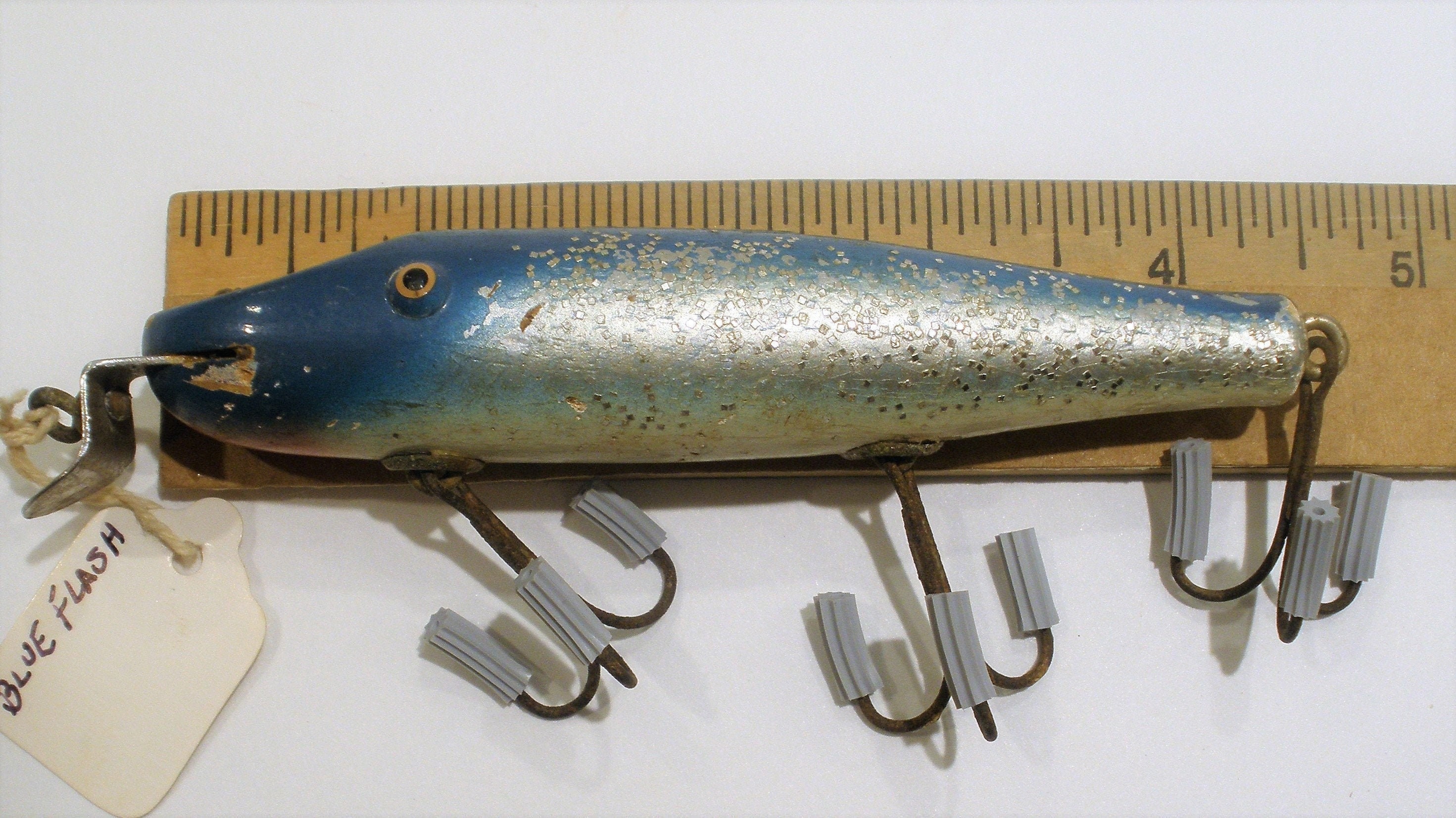 Creek Chub 2718 Baby Jointed Pikie Silver Flash Plastic EX