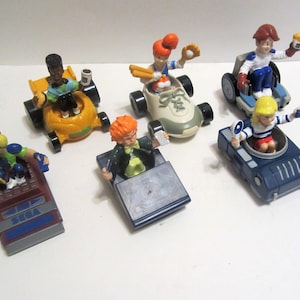 Burger King 1990 Kid&#39;s Club in Transformed Vehicle  / Complete 6 Piece Set / Plus Extra Pieces / Very Clean /  Collectible / Great Gift Item