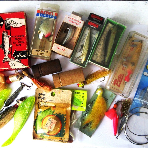 Nice Variety of Vintage Fishing / Boxed Lures, Jigs, Streamers, Hooks in Tubes / Plus Others / Buy 1 or All / Pay Shipping 1st Item Only