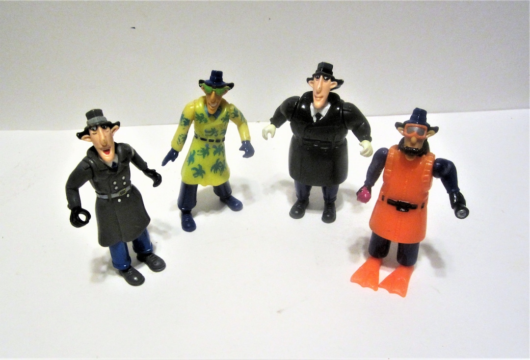 Buy Burger King 1991 Inspector Gadget Complete Figure Piece Set  Showing Normal Extended All Very Clean Collectible Great Gift Item 