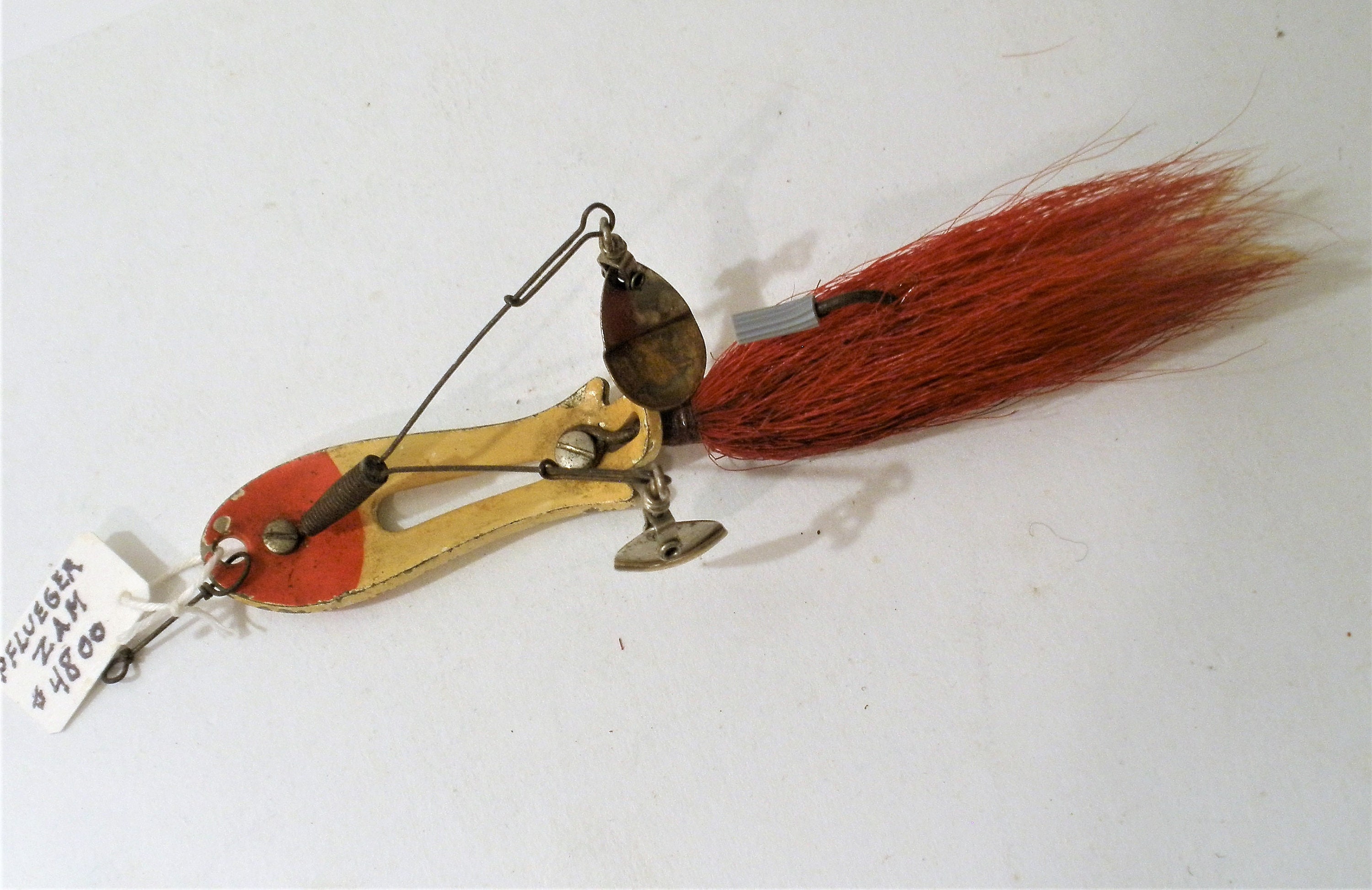 Vintage Pflueger Lure / 4800 Pflueger ZAM Lure / Issued 1941 / All Original  / Nice Metal Lure / Very Collectible / Great Gift Items 