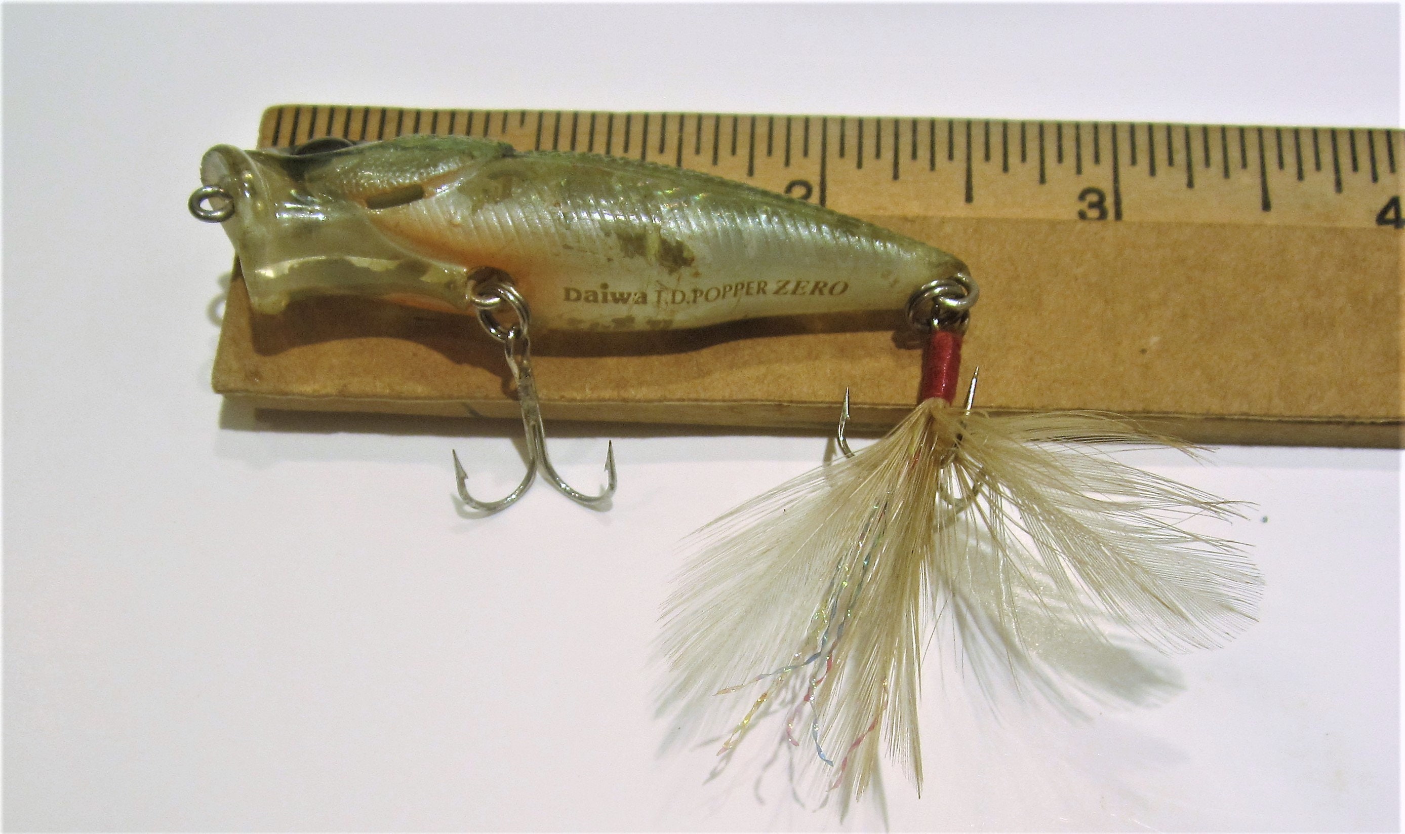 Daiwa T. D. Popper Zero Lure / Floating Lure with Rattle / Made in Japan /  All Original / Plastic Lure / Collectible / Great Gift Item