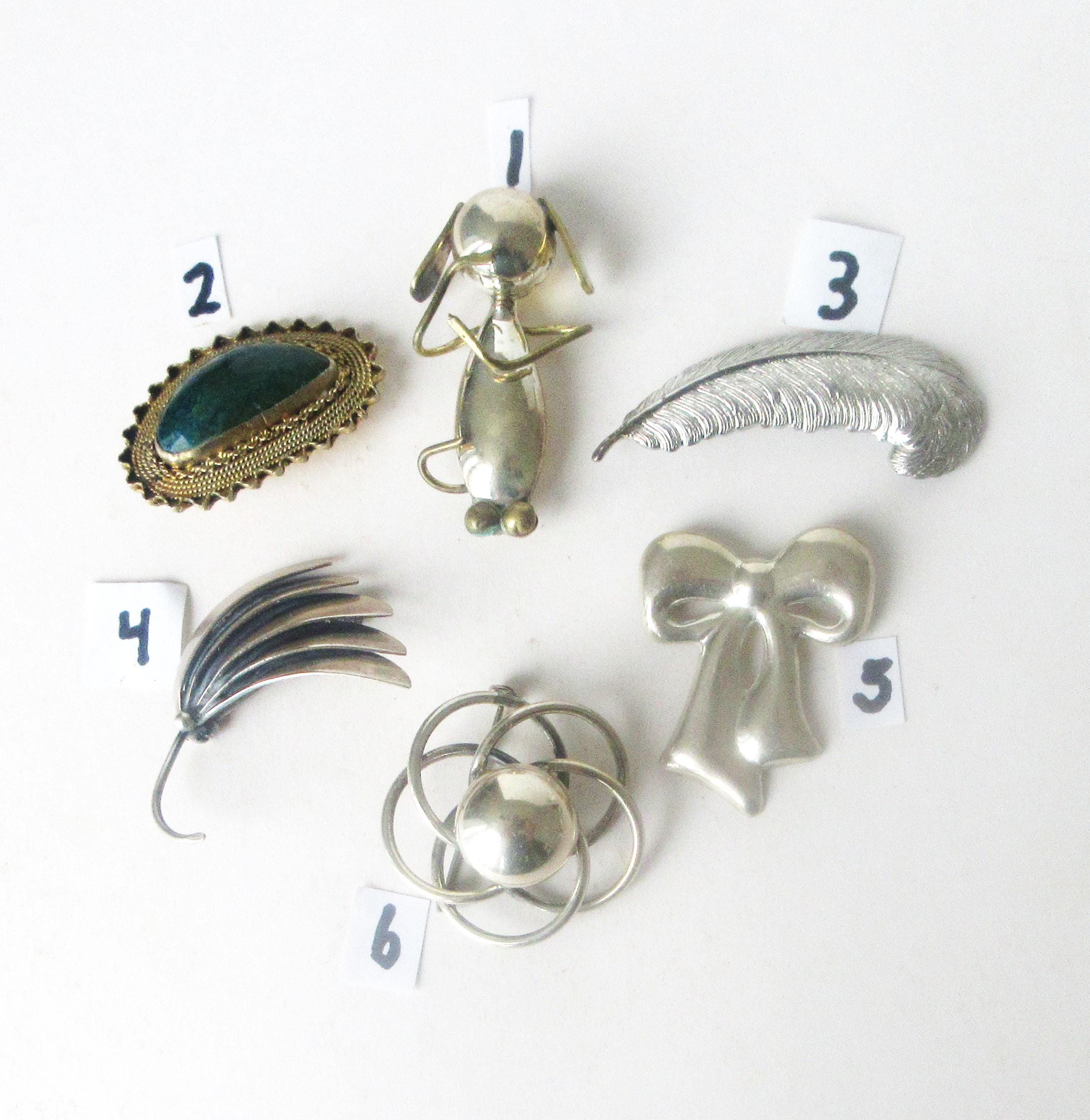 Mexico Silver Brooch - Etsy Mexico Silver Brooch - Etsy