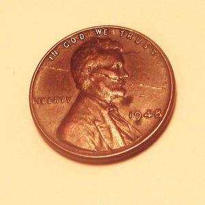 Error Coin / Large Die Break Obverse / Dated 1948 / Lamination Error / Very Collectible / Great Gift Item
