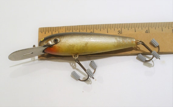 Vintage Deep Diving Lure / 90 Rapala Lure Co. / Wood Lure / Made