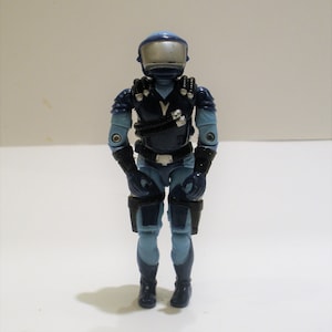 Vintage 3.75&quot; GI Joe Figure / 1986 #122 Motor Viper  / Cobra Stun Pilot Driver / Very Collectible / Great Gift Item / Great Condition