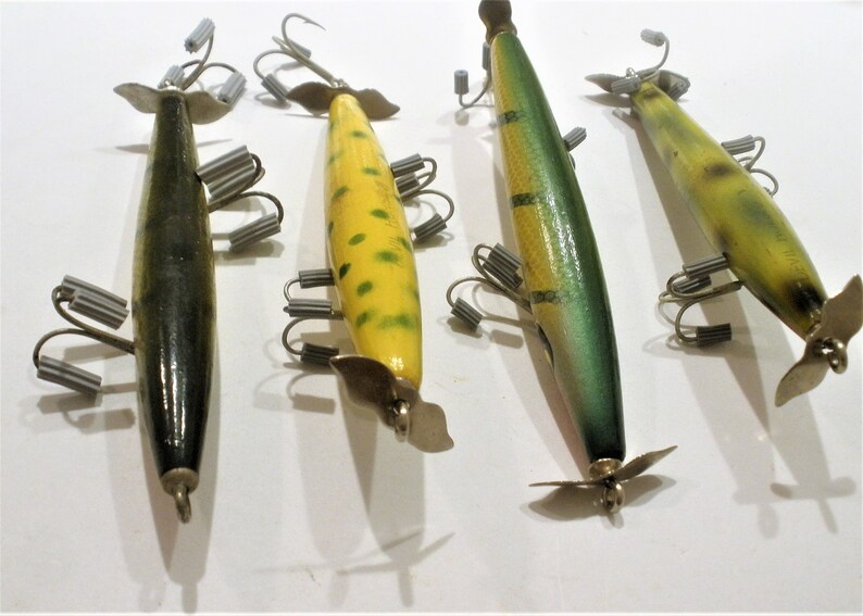 4 Vintage Devil Horse Lures / by Smithwick Bait Company