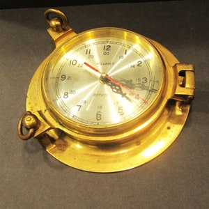Brass Ships Clock 