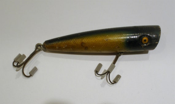 Vintage Popper Lure / Wood Lure / Surf Striper / Florida Vintage Popper Lure / Wood Lure / Surf Striper / Florida