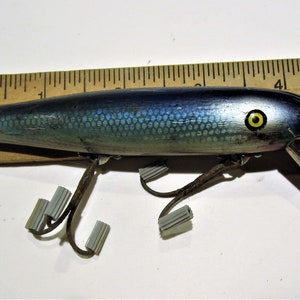 Vintage Pal-O-Mine Lure / by Pflueger Lure Co / #5100 Issue 1940s / Wooden  Lure / All Original 4 1/4 Lure / Collectible / Gift Item