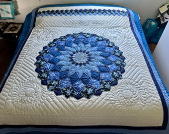 Amish Quilt for Sale Giant Dahlia Amish Quilt New Amish King Quilt New Amish Queen Quilt